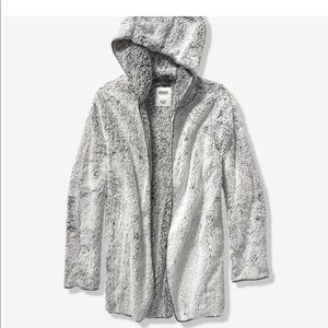 PINK Sherpa Cardigan Sweater